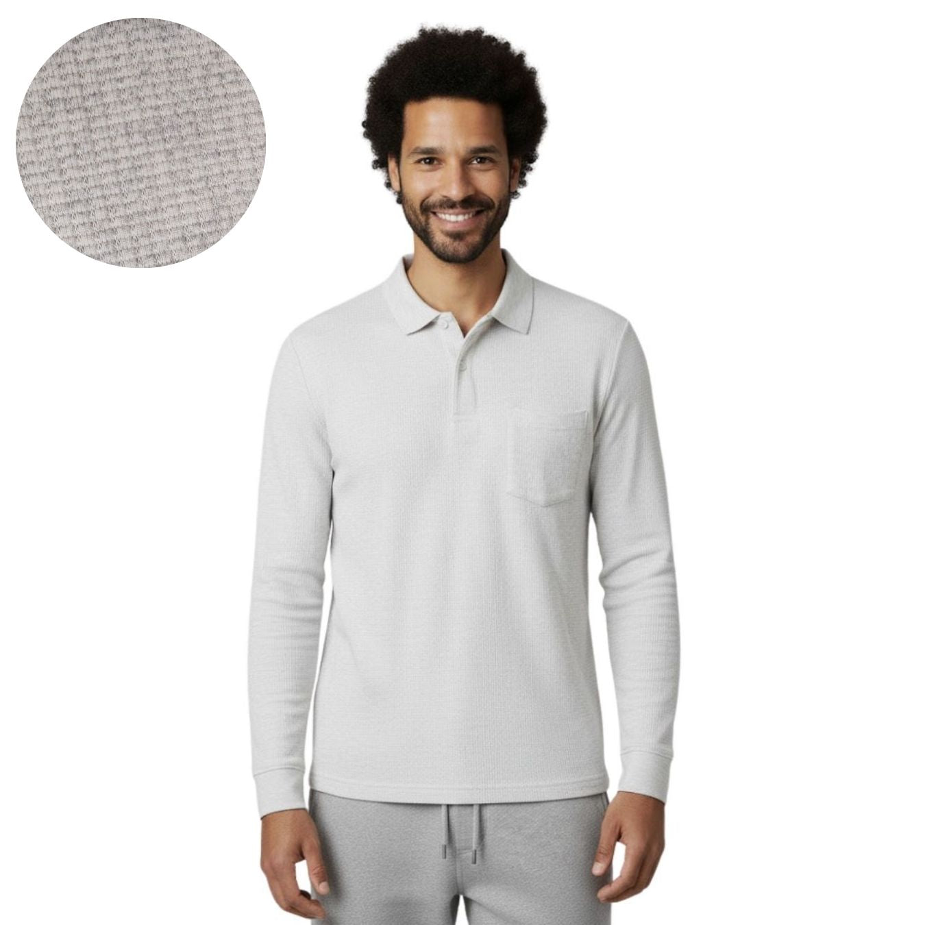 The Ember Series Waffle Designer Polo