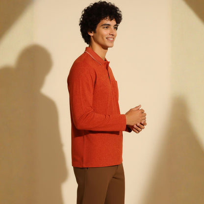 The Meridian Long Sleeve Designer Polo