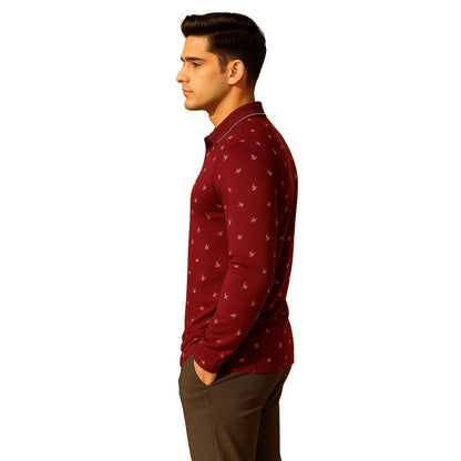 The Meridian Long Sleeve Designer Polo