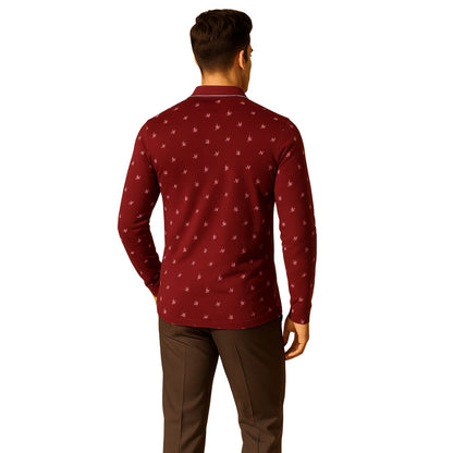 The Meridian Long Sleeve Designer Polo