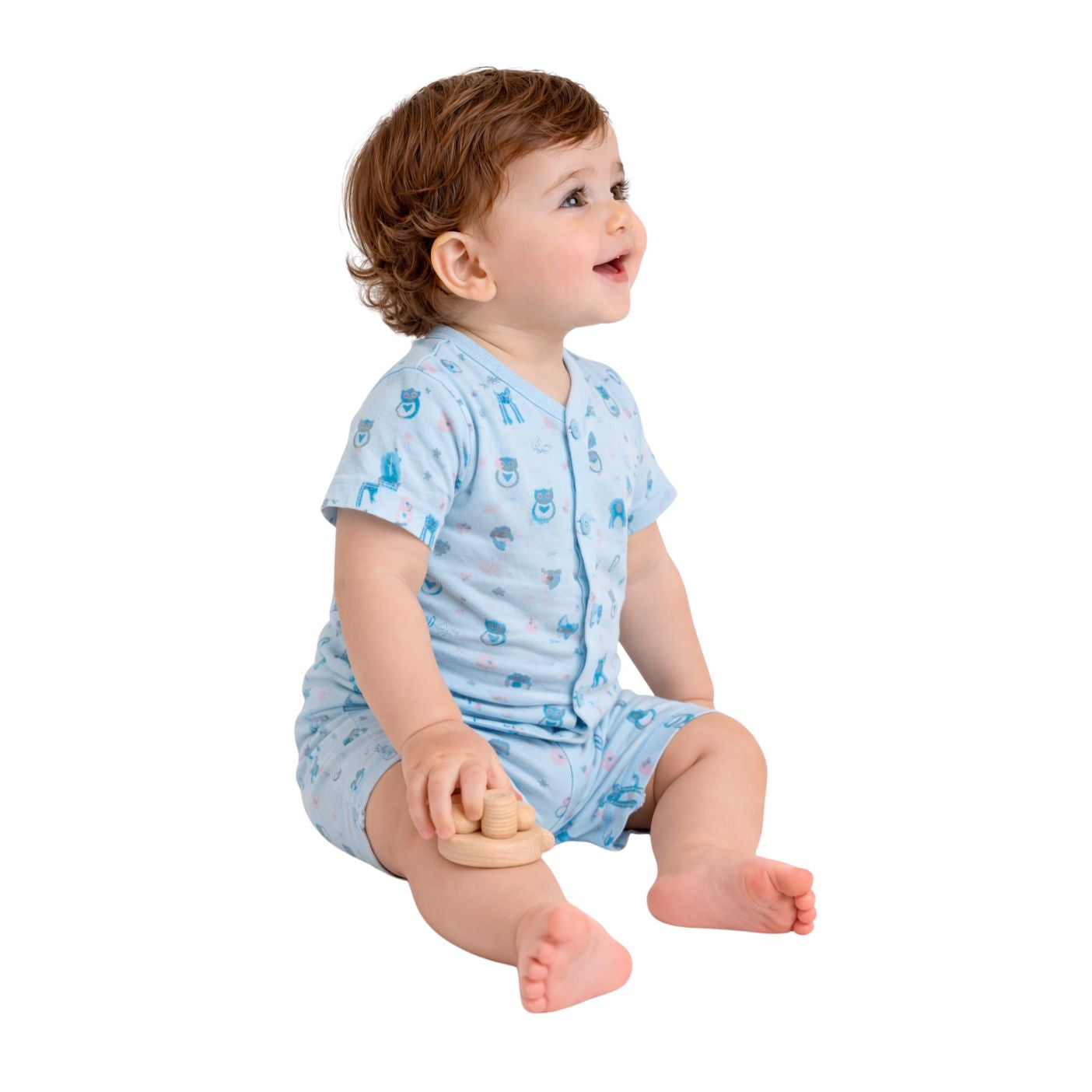 Tuti Front-Open Half Sleeve Baby Suit