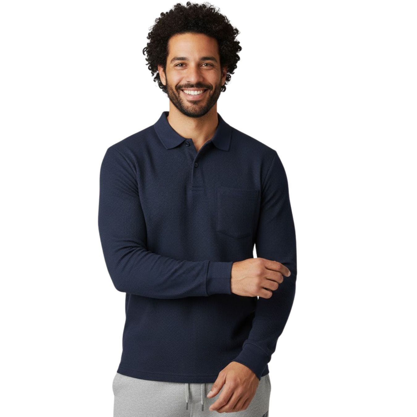 The Ember Series Waffle Designer Polo