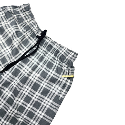 The Mercerized Lounger Shorts Bottoms P3 Grey Checks Medium / 80 cm 