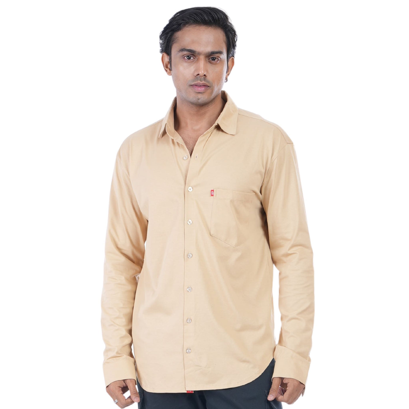 The Silo Knit Shirt Polos P3 Cream Medium (90 cm - 95 cm) Knit Shirt
