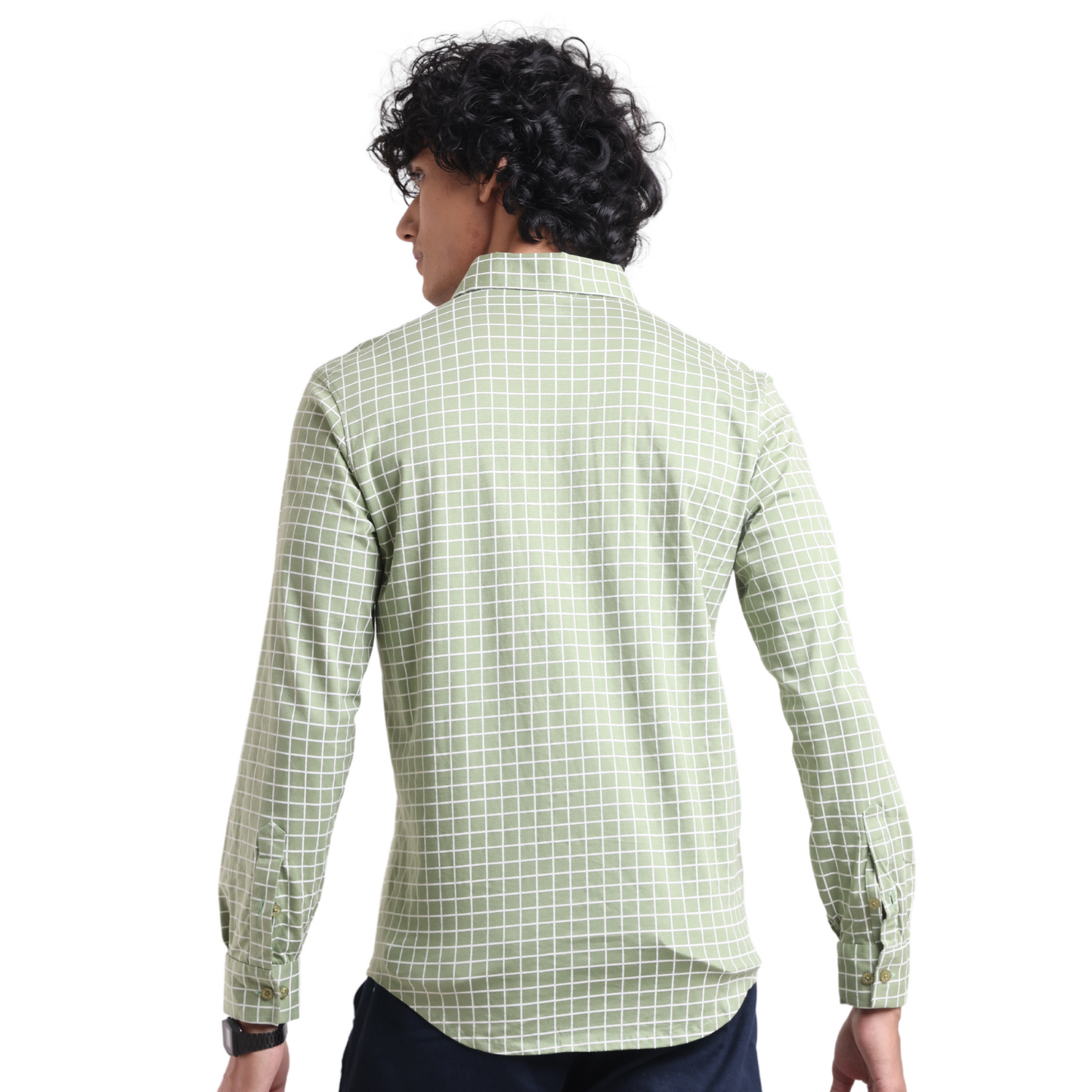 Contra Mercerised Front Open Long Sleeved Knit Shirt