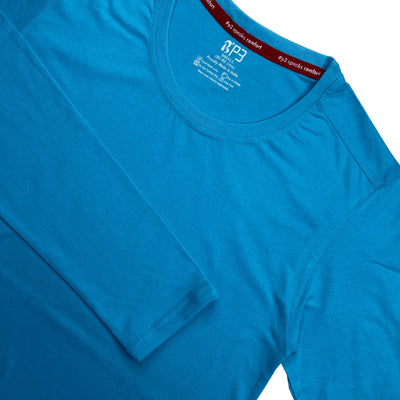 Essential Full Sleeve T-Shirt Crew Neck P3 Sky Small (80 cm- 85 cm) 