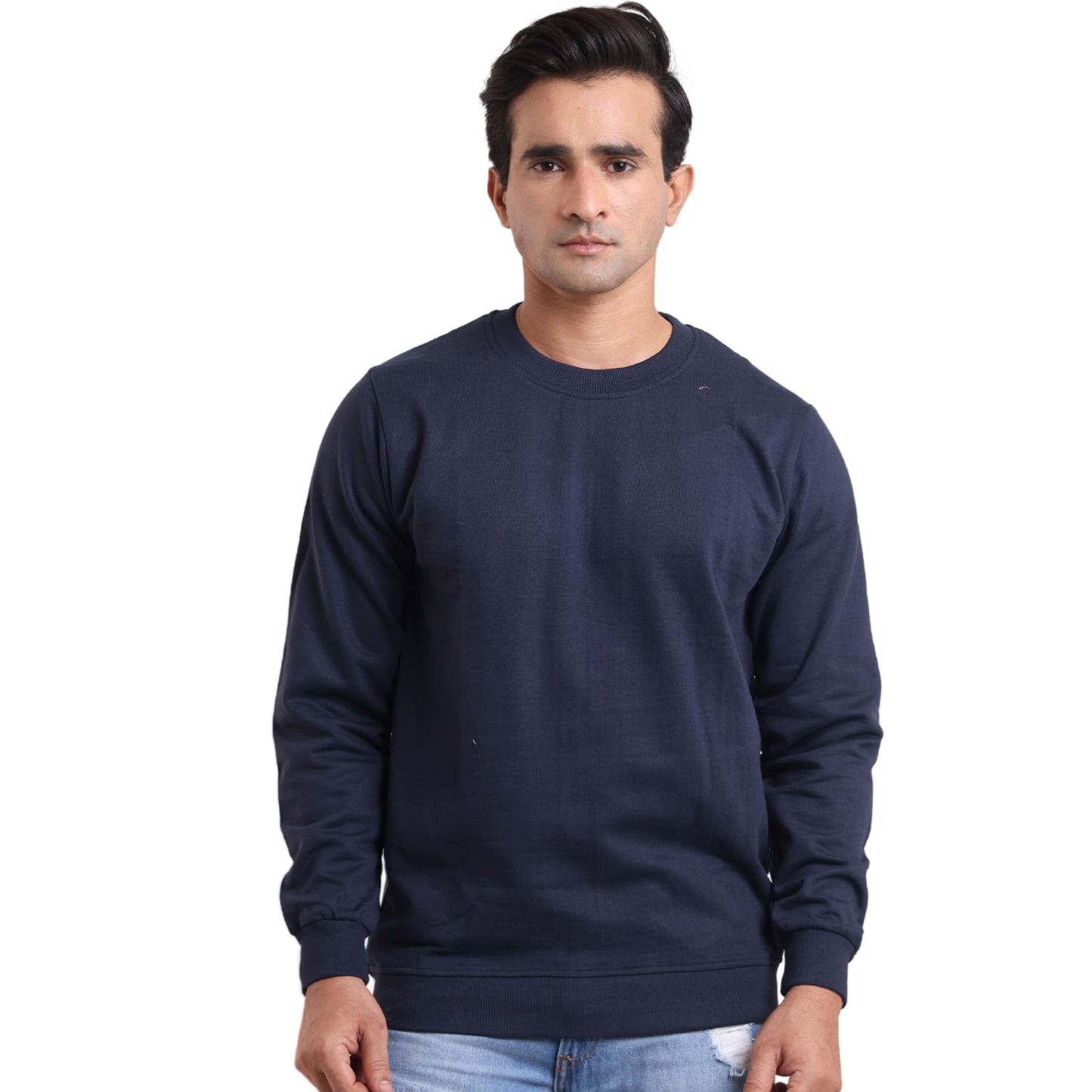 Looper Knit Sweatshirt Sweatshirt P3 Navy Medium (95cms) Sweatshirts