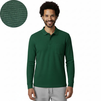 The Ember Series Waffle Designer Polo