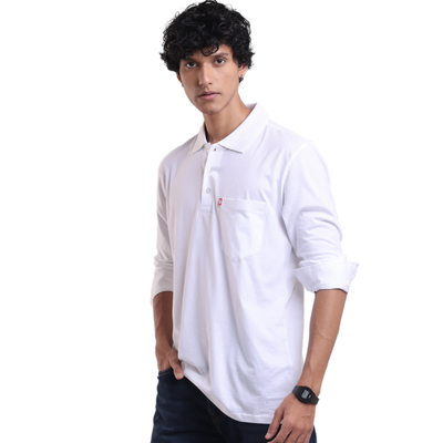 Feather Touch Cloud Cuffed Polo