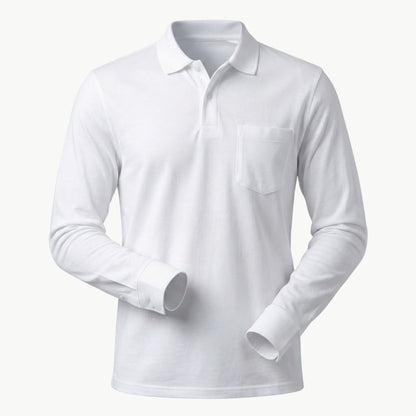 Feather Touch Cloud Cuffed Polo