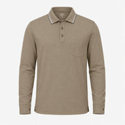 Feather Touch Cloud Cuffed Polo