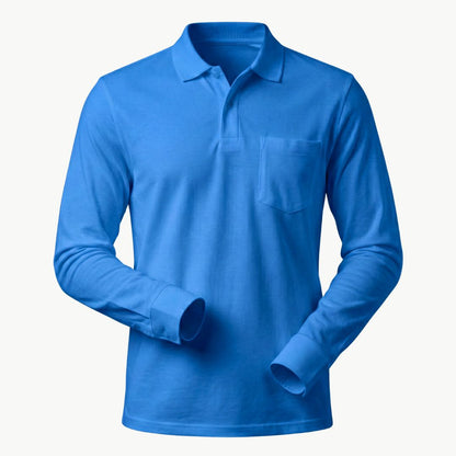 Feather Touch Cloud Cuffed Polo