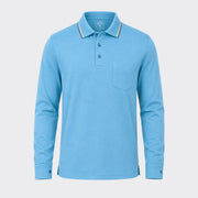 Feather Touch Cloud Cuffed Polo