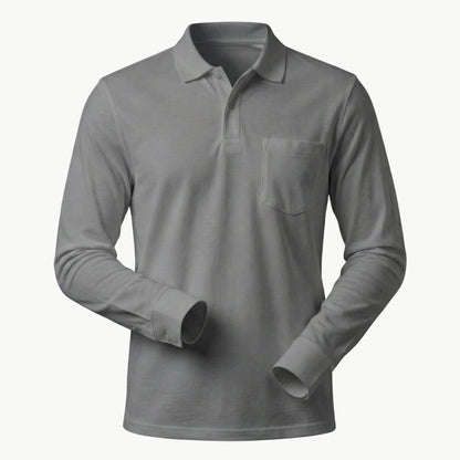 Feather Touch Cloud Cuffed Polo