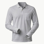 Feather Touch Cloud Cuffed Polo