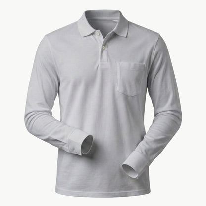 Feather Touch Cloud Cuffed Polo