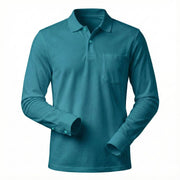 Feather Touch Cloud Cuffed Polo