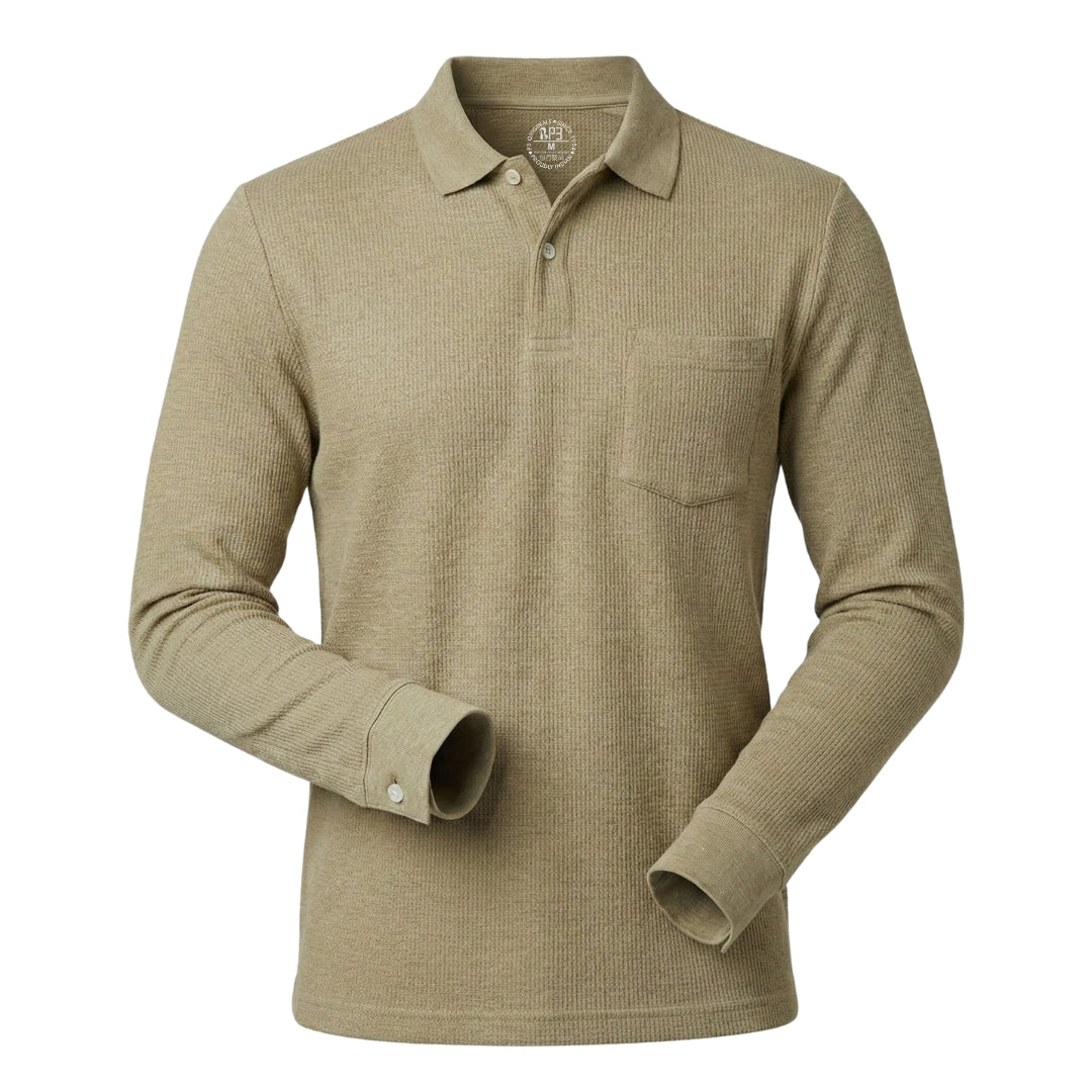 The Ember Series Waffle Designer Polo