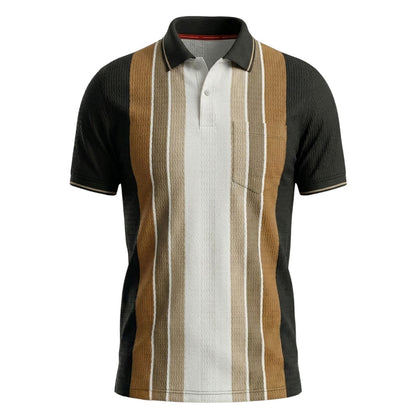 The Harbor Stripe Designer Polo