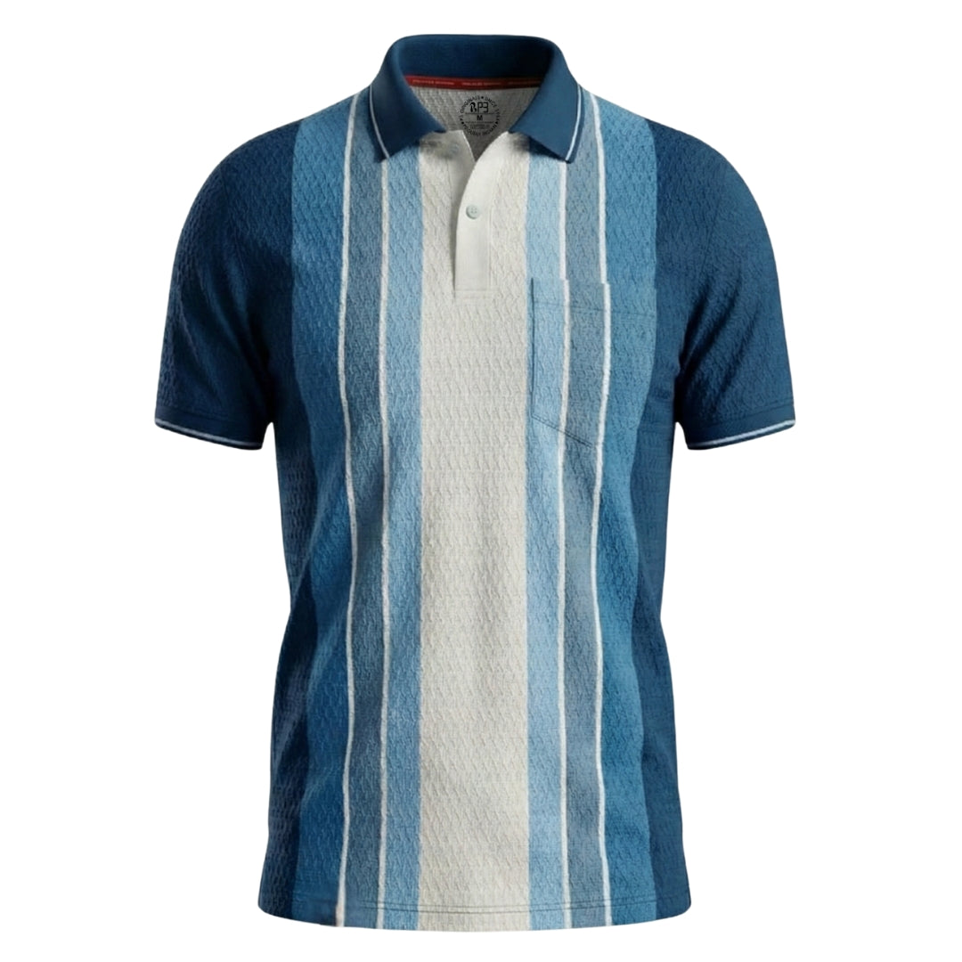 The Harbor Stripe Designer Polo