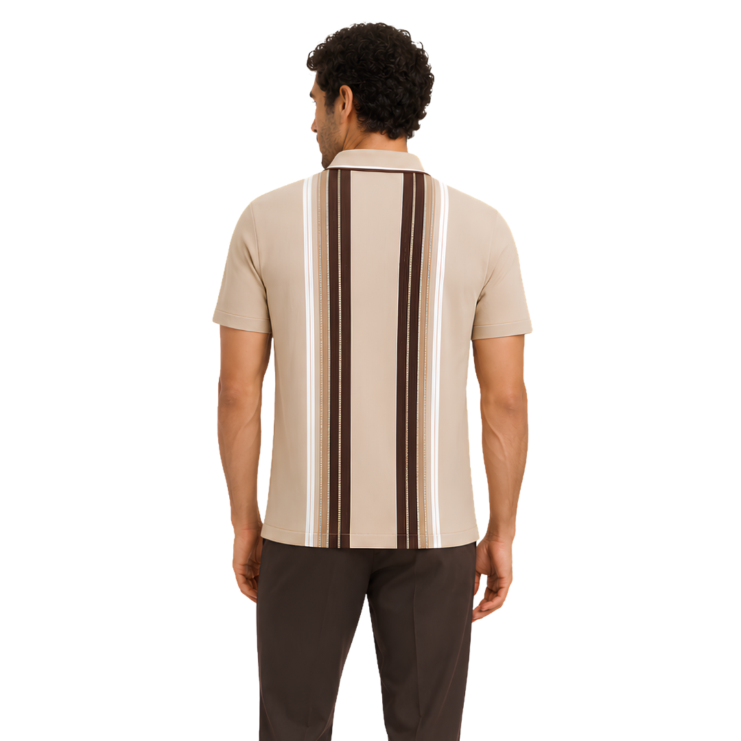 Arrowhead Vertical Stripes Designer Polo