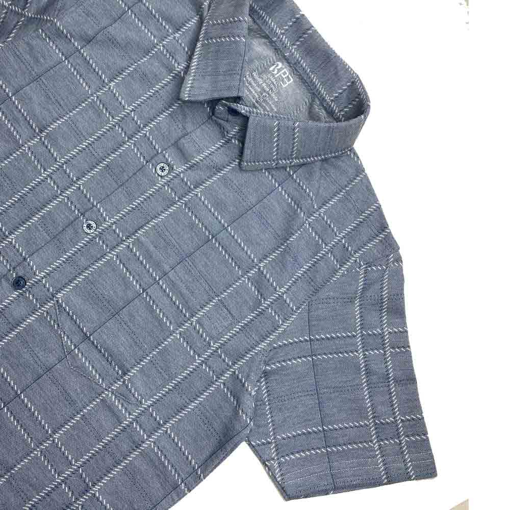 Plaid Lines front open Designer shirt Designer Polos P3 Arctic Small (80 cm - 85 cm) Designer Shirt
