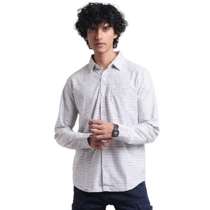 Borges Plantophille Front Open Long Sleeved Knit Shirt