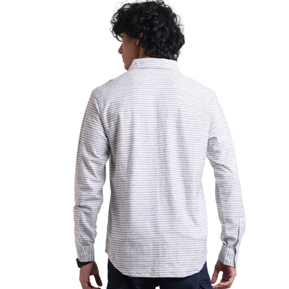 Borges Plantophille Front Open Long Sleeved Knit Shirt