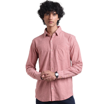 Borges Plantophille Front Open Long Sleeved Knit Shirt