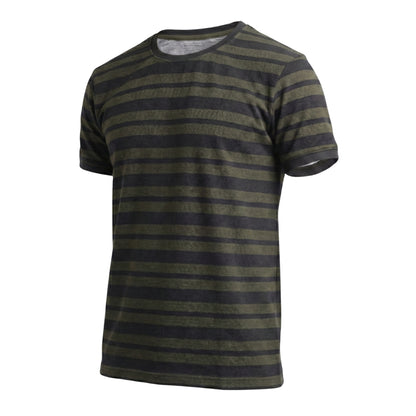 The Pique Stripes Round Neck Half Sleeved T-shirt