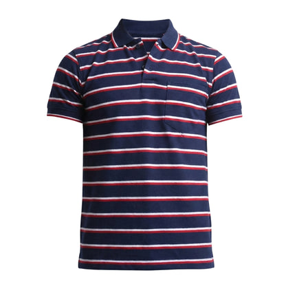 The Pique Contrast Stripes Designer Polo