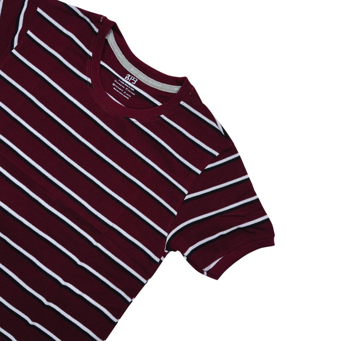 The Border Stripes Round Neck T-shirt