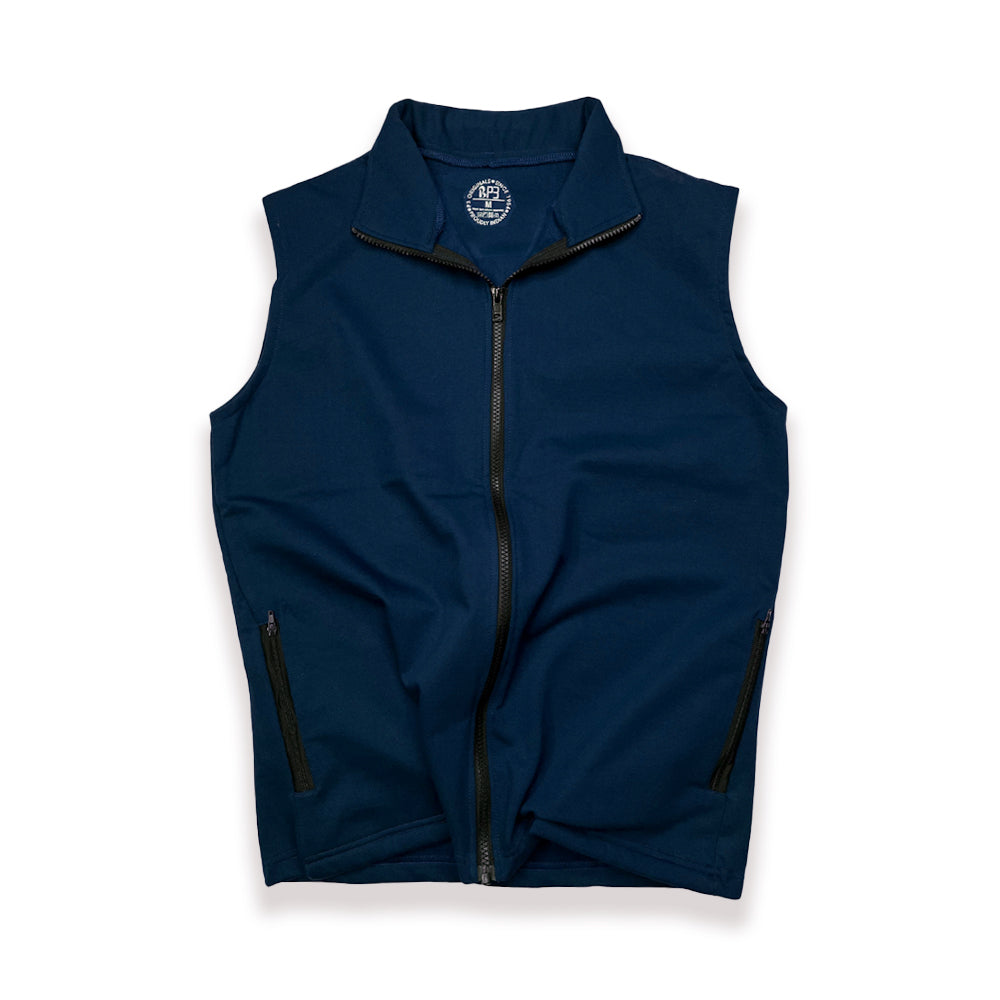 The Raised Full Zip Sleeveless Jacket