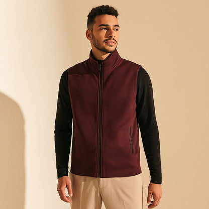 The Raised Full Zip Sleeveless Jacket