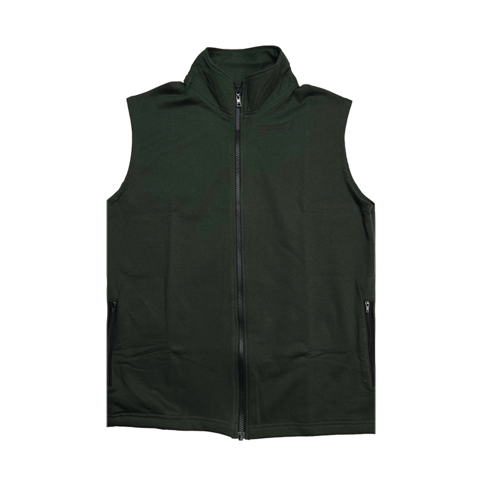 The Raised Full Zip Sleeveless Jacket