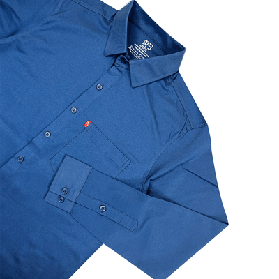 The Silo Knit Shirt Polos P3 Insignia Blue Medium (90 cm - 95 cm) Knit Shirt
