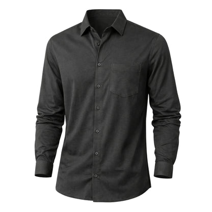 The Silo Knit Shirt – Full Sleeve Mercerised Cotton,Regular Fit For Men
