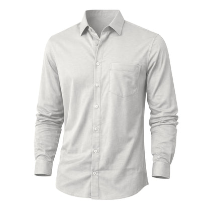 The Silo Knit Shirt – Full Sleeve Mercerised Cotton,Regular Fit For Men