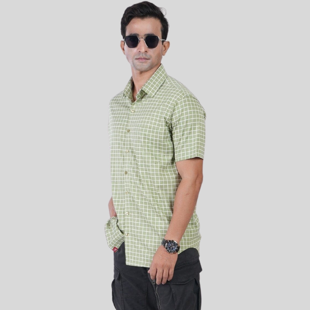 Men’s Contra Mercerised Knit Shirt – Regular Fit, Elegant Shine for All Occasions