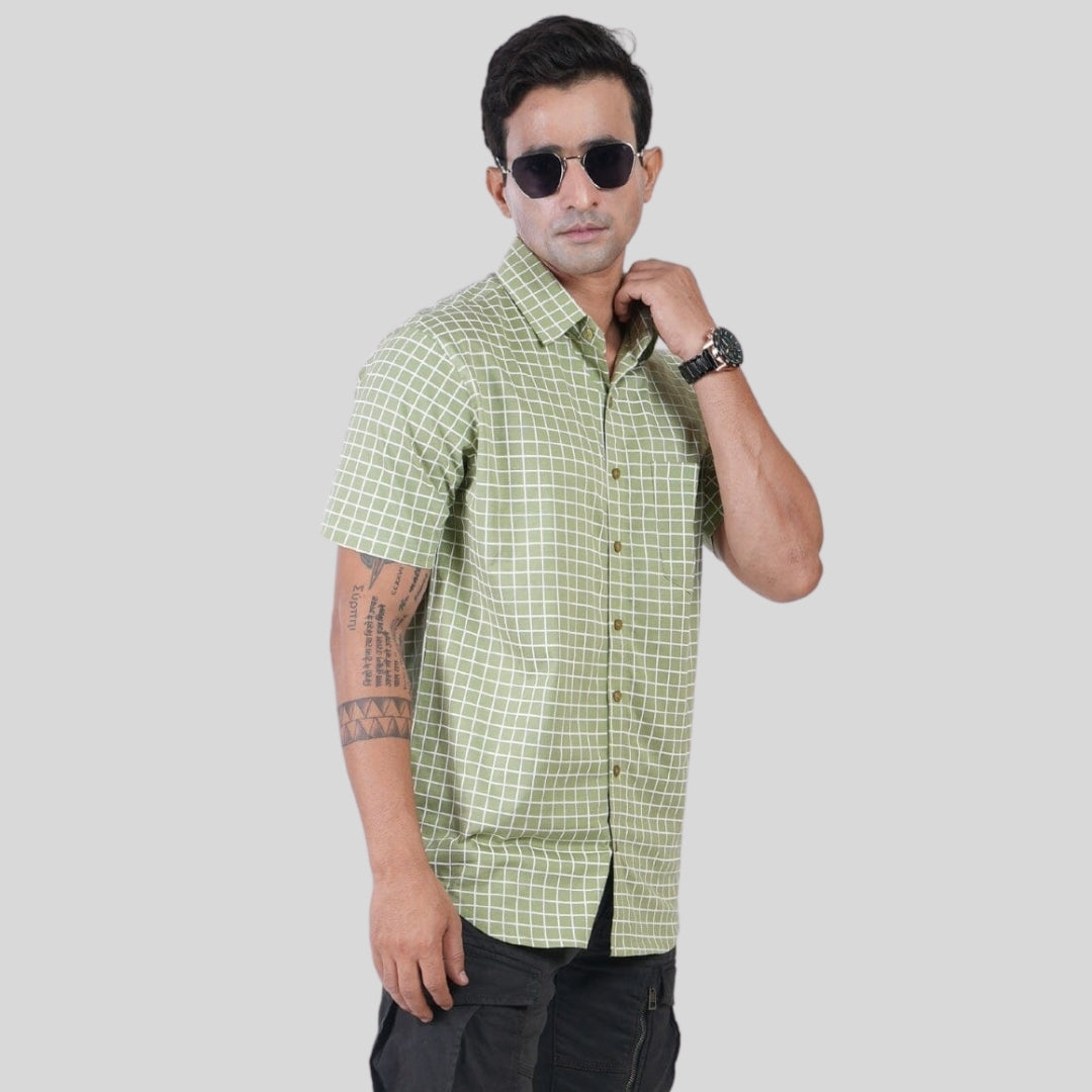 Men’s Contra Mercerised Knit Shirt – Regular Fit, Elegant Shine for All Occasions