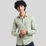 Contra Mercerised Front Open Long Sleeved Knit Shirt