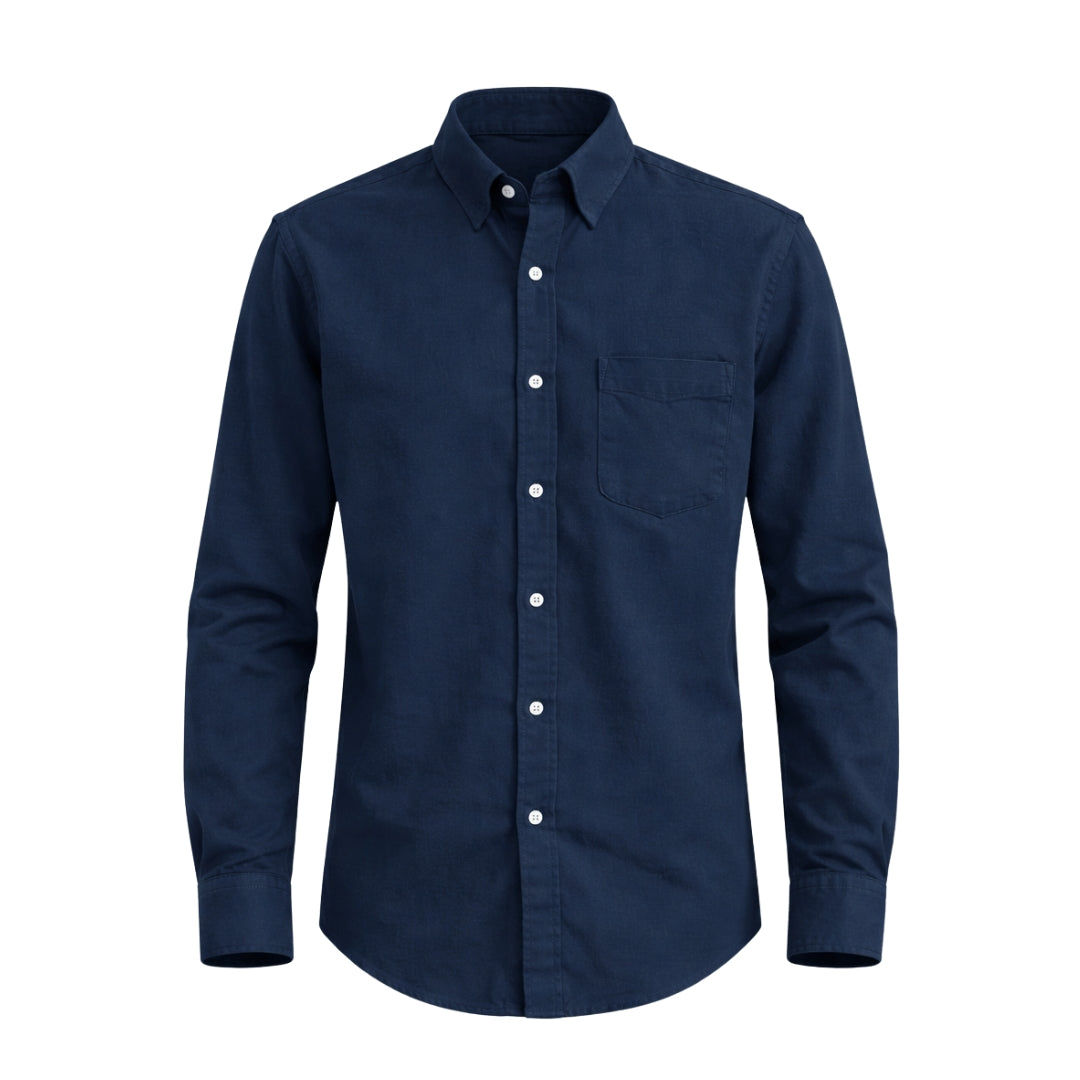 The Wood Pulp Front Open Knit Shirt –  Full Sleeve