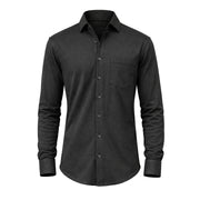The Wood Pulp Front Open Knit Shirt –  Full Sleeve