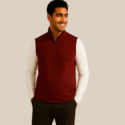 The Element Quarter-Zip Sleeveless Jacket