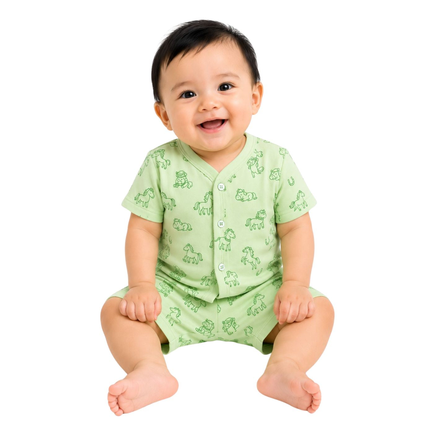 Tuti Front-Open Comfort Fit Half Sleeve Baby Suit