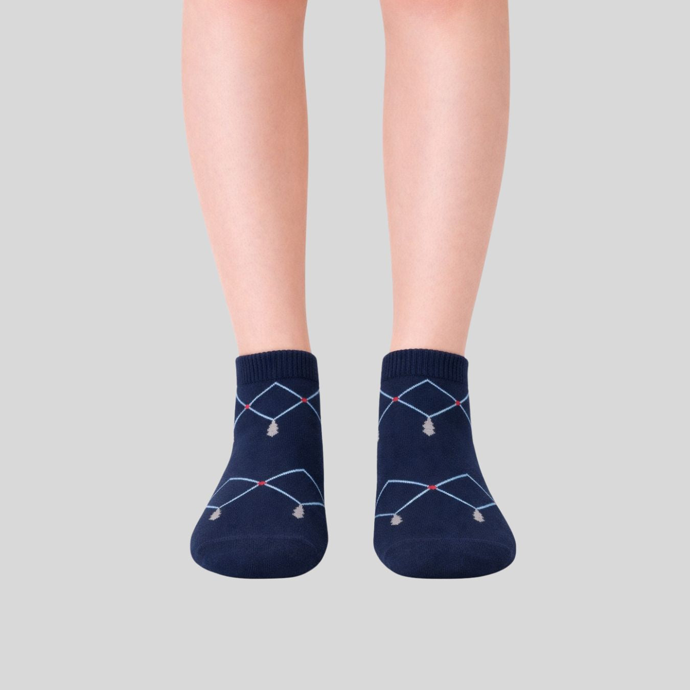 Executive Argyle Ankle Socks (Pack of 5)