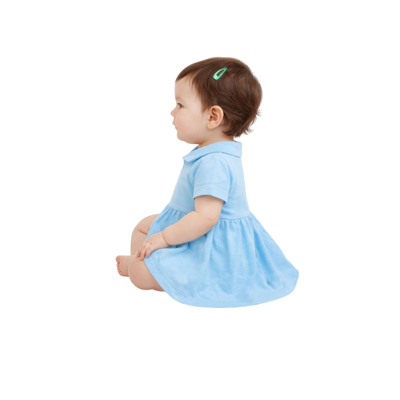 Tuti Front-Open Half Sleeve Baby Frock
