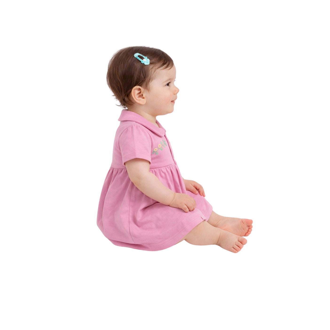 Tuti Front-Open Half Sleeve Baby Frock