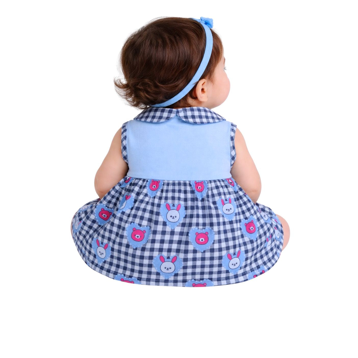 Tuti Front-Open SleeveLess Baby Frock