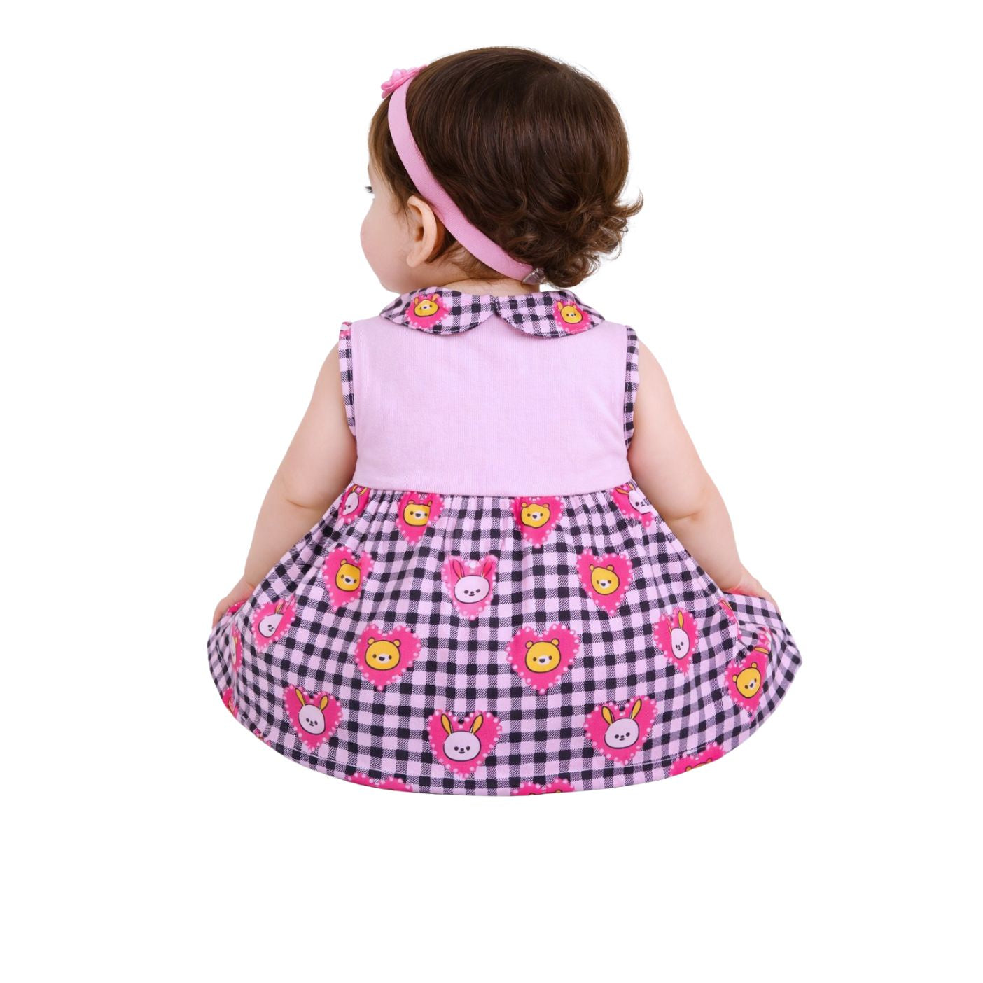 Tuti Front-Open SleeveLess Baby Frock